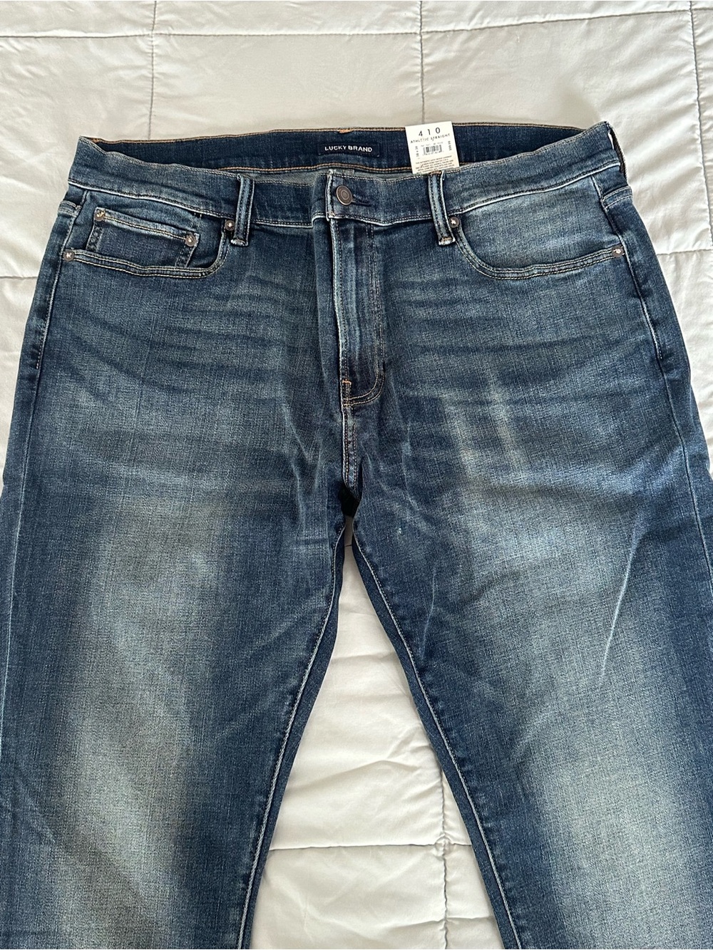Lucky Brand Men's Dark Blue Slim Straight Jeans